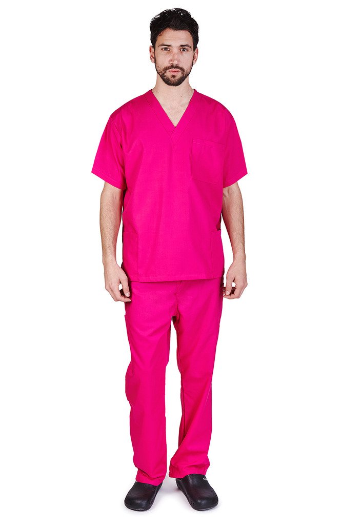 NATURAL UNIFORMS Men's Scrub Set Medical Scrub Top and Pants