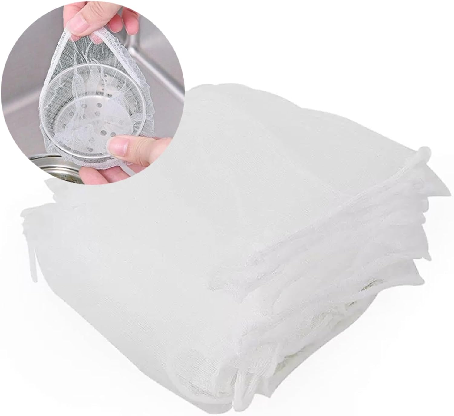 Kitchen Sink Strainer Mesh Bag- 200 PCS Disposable Sink Net Strainer Filter Bags for Sink Drain for Collecting Kitchen Food Waste Leftover Garbage