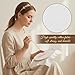 6 Pcs Cross Stitch Fabric with 1 Embroidery Hoop, 11 Count Pre-Cut White Embroidery Fabric Squares Include 6.3 OD Hoop Cross Stitch Supplies for Home DIY Handicrafts Needlework Decoration Crafts