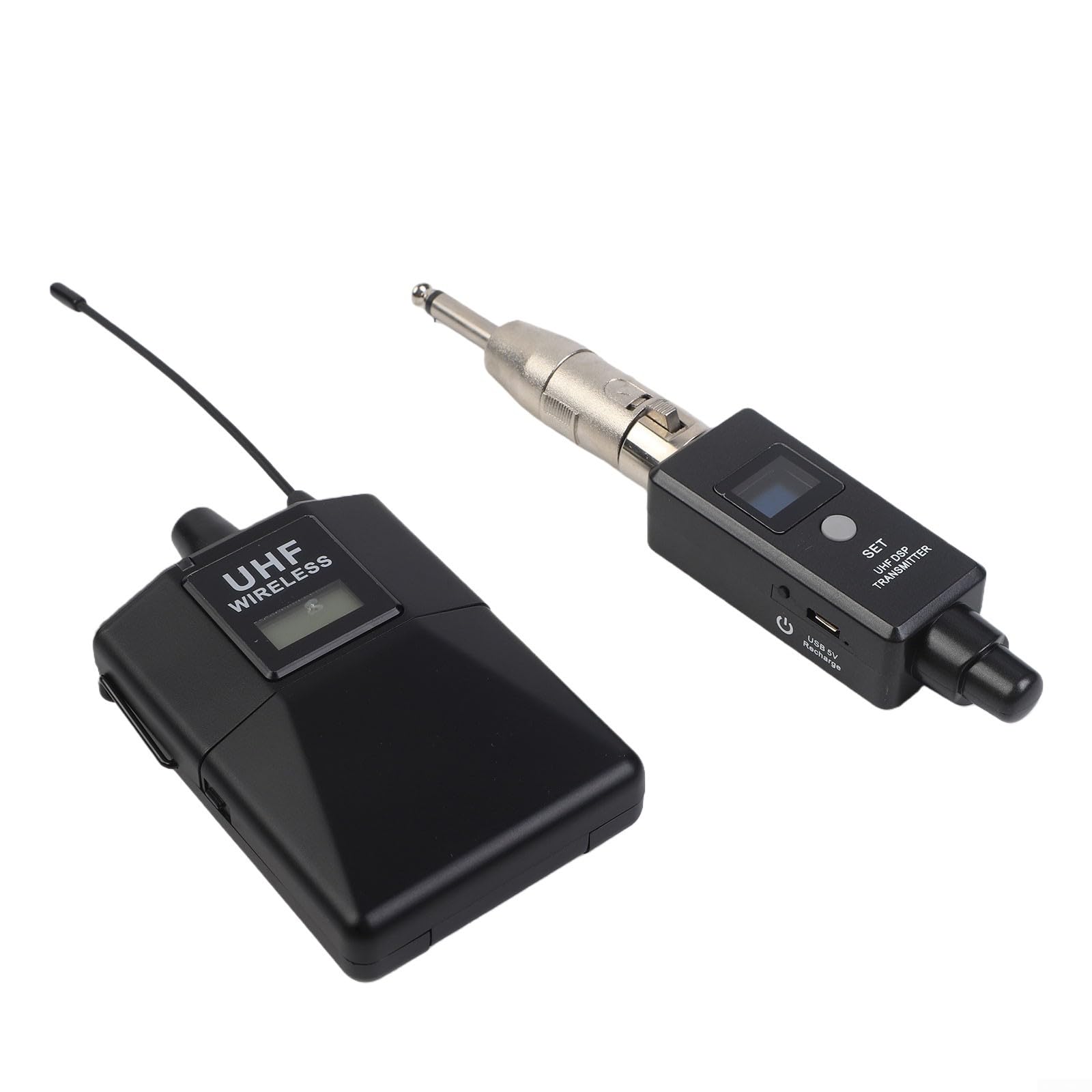 UHF In-Ear Monitor System 20 Kanäle Live | 20 wählbare Kanäle, frequenzagil, keine Störungen, ideal für Live-Auftritte, klare Übertragung