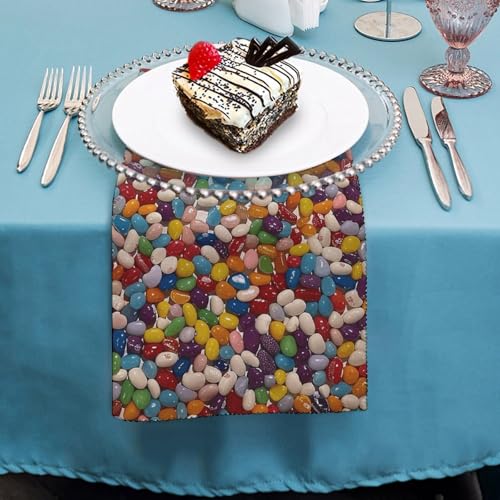 Servilletas de Tela Cuadrada Floral Blanco 18.7x18.7 in 4 PC miniatura 4