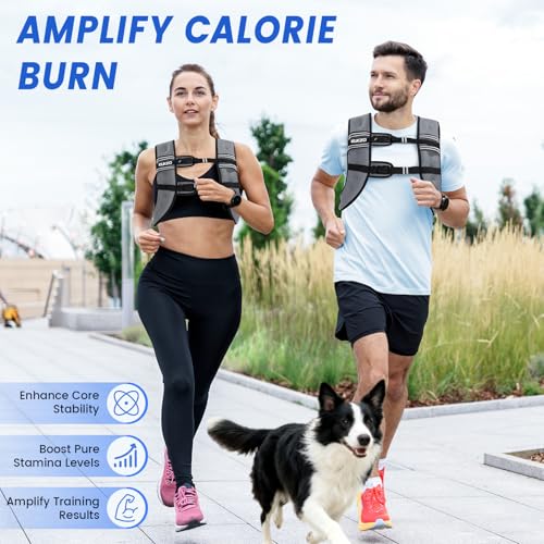 Image of Weighted Vest Woman 6 /8 /12 /16 /20 /25 /30lb Weight Vest for Women Men Body Weight Vests for Walking Strength Training Running Workout Jogging Fitness