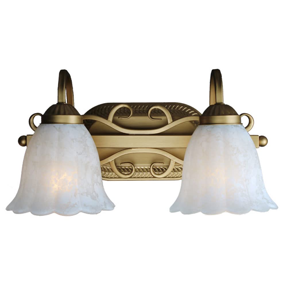 Kbuukyyxouy One Color Double-Ended Corridor Mirror Front Lighting Wall Sconces, Wrought Iron Creative American Hotel Decoration Landscape Wall Light, For Interior E27 Home Wall Lamp Fixture