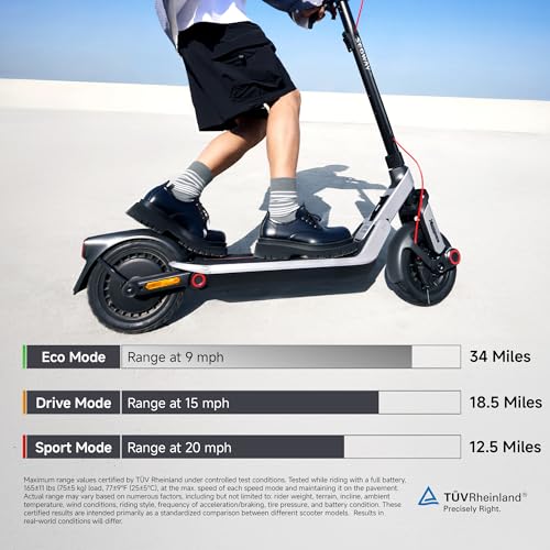 Image of Segway Ninebot E2 Plus II /E2 Pro /E3 Pro Electric Scooter, 15.5-20 MPH, Long Range, Dual Elastomer Suspension (E3 Pro only), Foldable Adult Scooter, UL 2272 & 2271 Certified