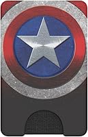 Vista 2 de Cartera para teléfono PopSockets con soporte expandible, tarjetero para teléfono, Marvel Classics - Capitán América