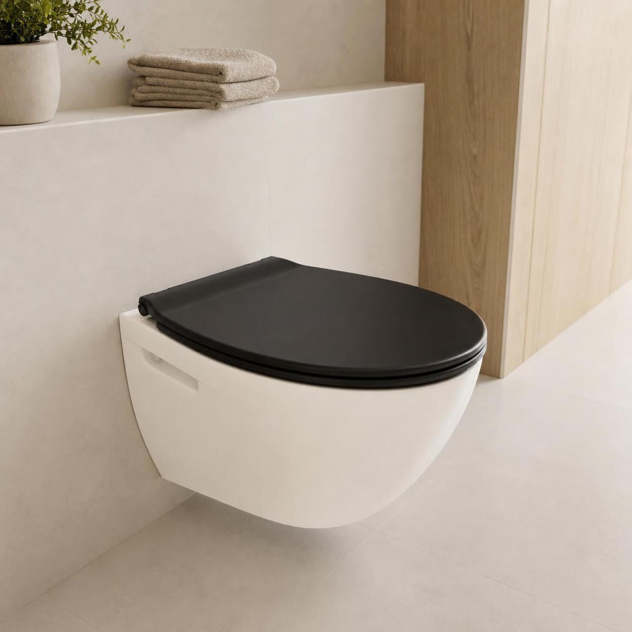 Kleine Wolke WC-Sitz ALLEY Schwarz mit Absenkautomatik und Easy Clean