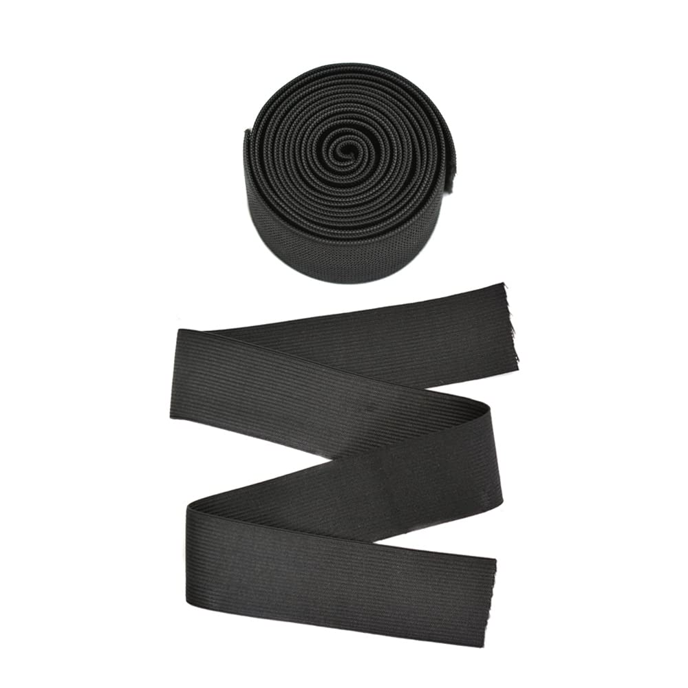 6pcs Black Wig Elastic Band Wig Melting Band Accessories for Wigs Making (4cm)