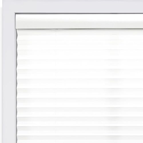 Miniatura 6 de DEZ FURNISHINGS - Persiana plisada filtrante de luz con listones de 1 pulgada, sin cordón, de tela, 26 pulgadas de ancho x 64 pulgadas de alto,