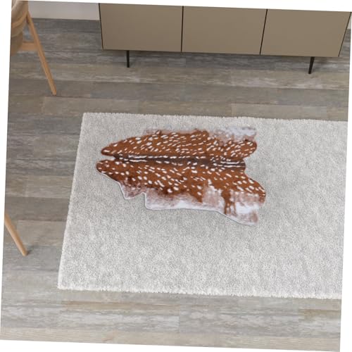 Tapis peluche épaisse antidérapant salon doux résistant eau sol - 6