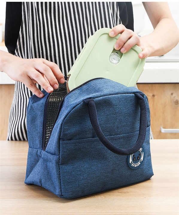 ACUDY Insulated Lunch Bag for Office, College & School – Travel Tiffin Storage Bag – Regular Size, Leakproof & Durable (Blue)-picture-14