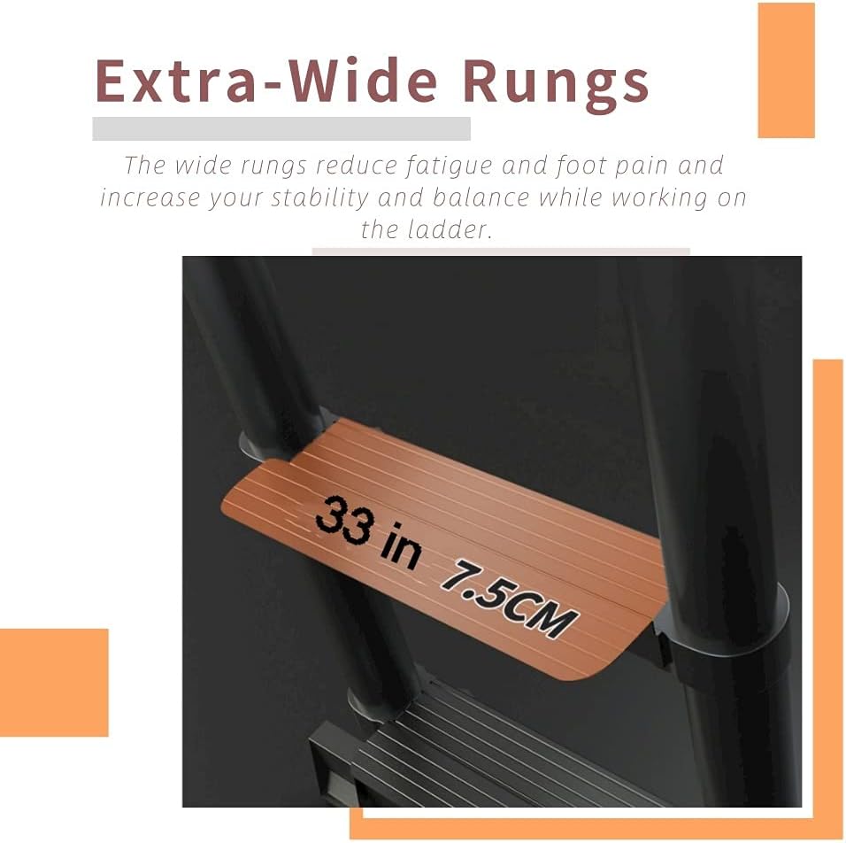 Aluminum Telescopic Ladder with Hook Extendable Folding Ladder for Home Attic Mobile Home Outdoor Roof Sturdy Extension Ladder with Adjustable Height