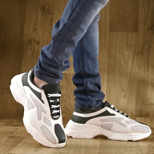 Image of Cruiser Chunky Sneaker for Men | Bold & Trendy Design | Lightweight & Comfortable with Cushioned Insole | Men's Chunky Sneakers with Attitude |Perfect for Streetwear & Casual Outfits (Flare)