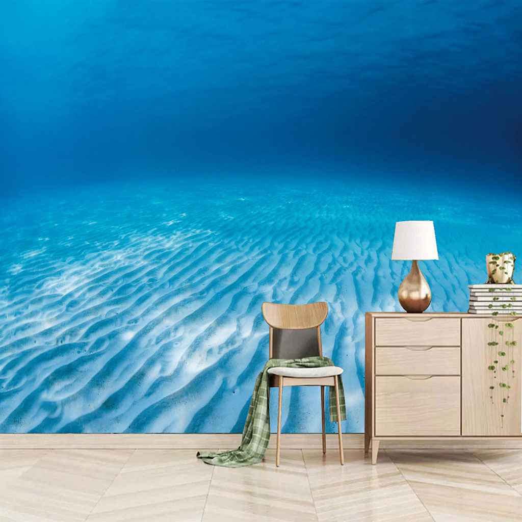 Papier peint canevas auto-adhesif de qualite premium pour une fresque murale marine 3D