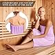 Aomig Saunakilt Damen Sauna Zubehör Saunahandtuch 80*140cm Knopffrottee Saunarock Elastische Taschen Saunakleid Damen Grösse Anpassen Saunatuch Hamamtuch Saunakilt Damen Tragbar Badetuch (Hellviolett)