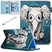 Produktbild Fancity für iPad Mini 5, Mini 4, Mini 3 Mini 2 Hülle, Smart Schlaf/Wach Cover mit Stifthalter Kartensteckplatz Stoßfeste Hülle für iPad Mini 1/2/3/4/5, Süßer Elefant