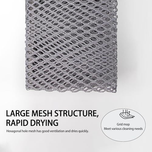 Lumi Zenva® 2 x Teigtuch Reinigungstücher Netztuch – Spüllappen waschbar für hartnäckige Küchenverschmutzungen – Wiederverwendbare Putztücher aus Mesh – Ideal für Haushalt & Bäcker