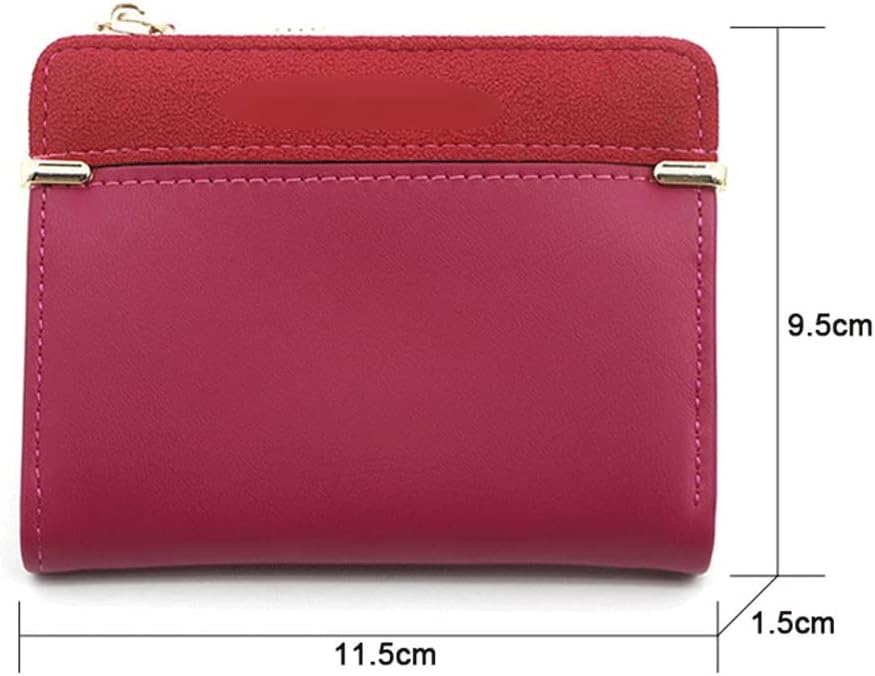 HBJWOV Women's Wallets Short Female Money Purse Purses Card Holder Small Ladies Wallet Hasp Mini Clutch(D)