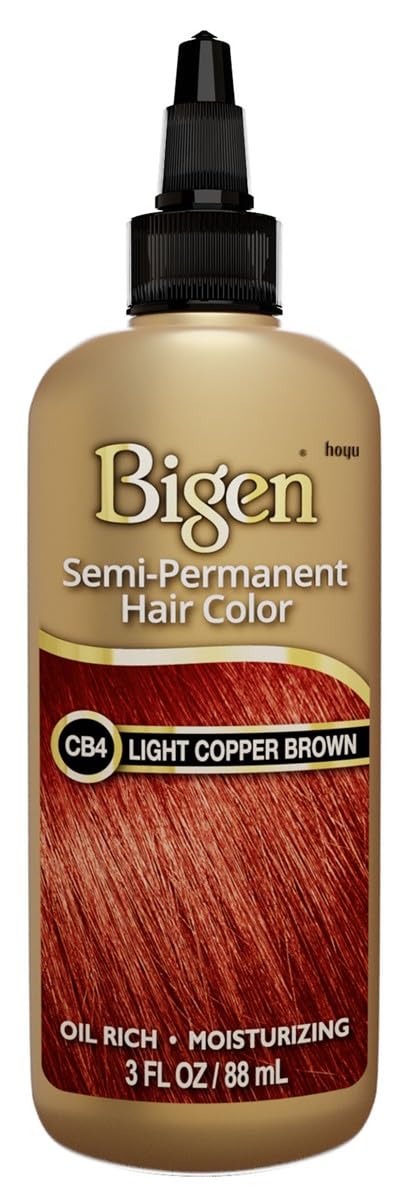 Bigen Semi-Permanent Haircolor #Cb4 Light Copper Brown 3 Ounce (Pack of 6)
