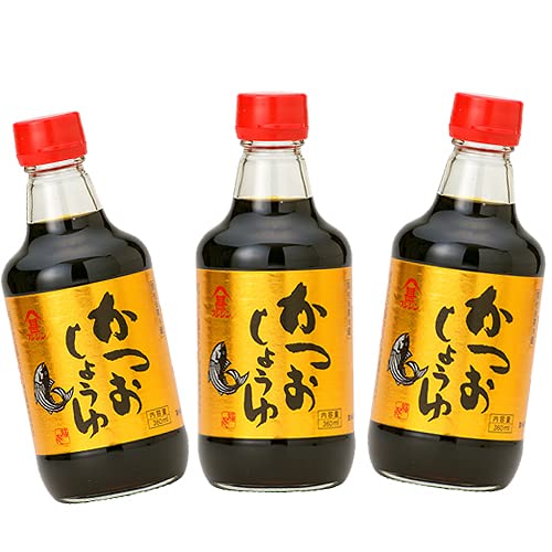 富士甚醤油 フジジン かつおしょうゆ 360ml×3個
