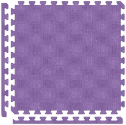 10' x 10' (25 Pieces) Pink/Purple Economy Reversible SoftFloors Interlocking Comfortable EVA Foam Rubber