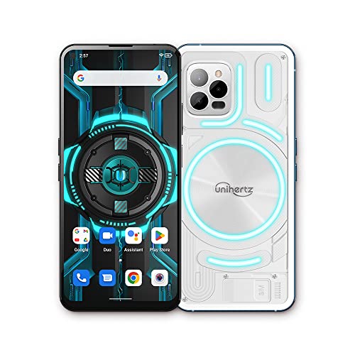 Amazon | Unihertz Luna ホワイト 透明バックデザインな発光4G