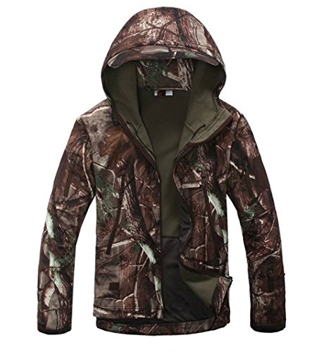 Veste outdoor hoodie imperméable veste de chasse camouflage arbres XL