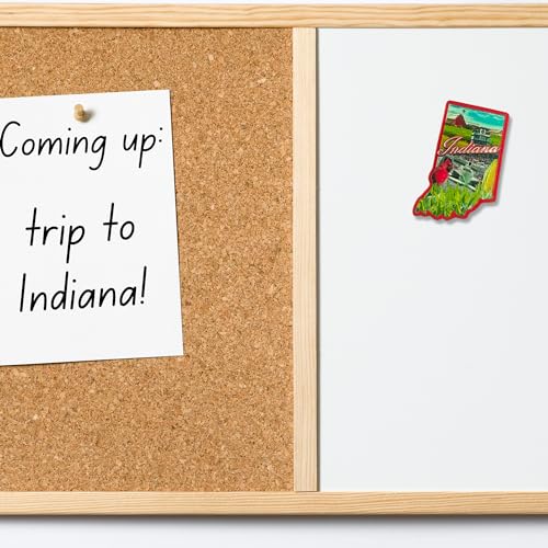 Imán decorativo con forma de Indiana de 2 pulgadas miniatura 4
