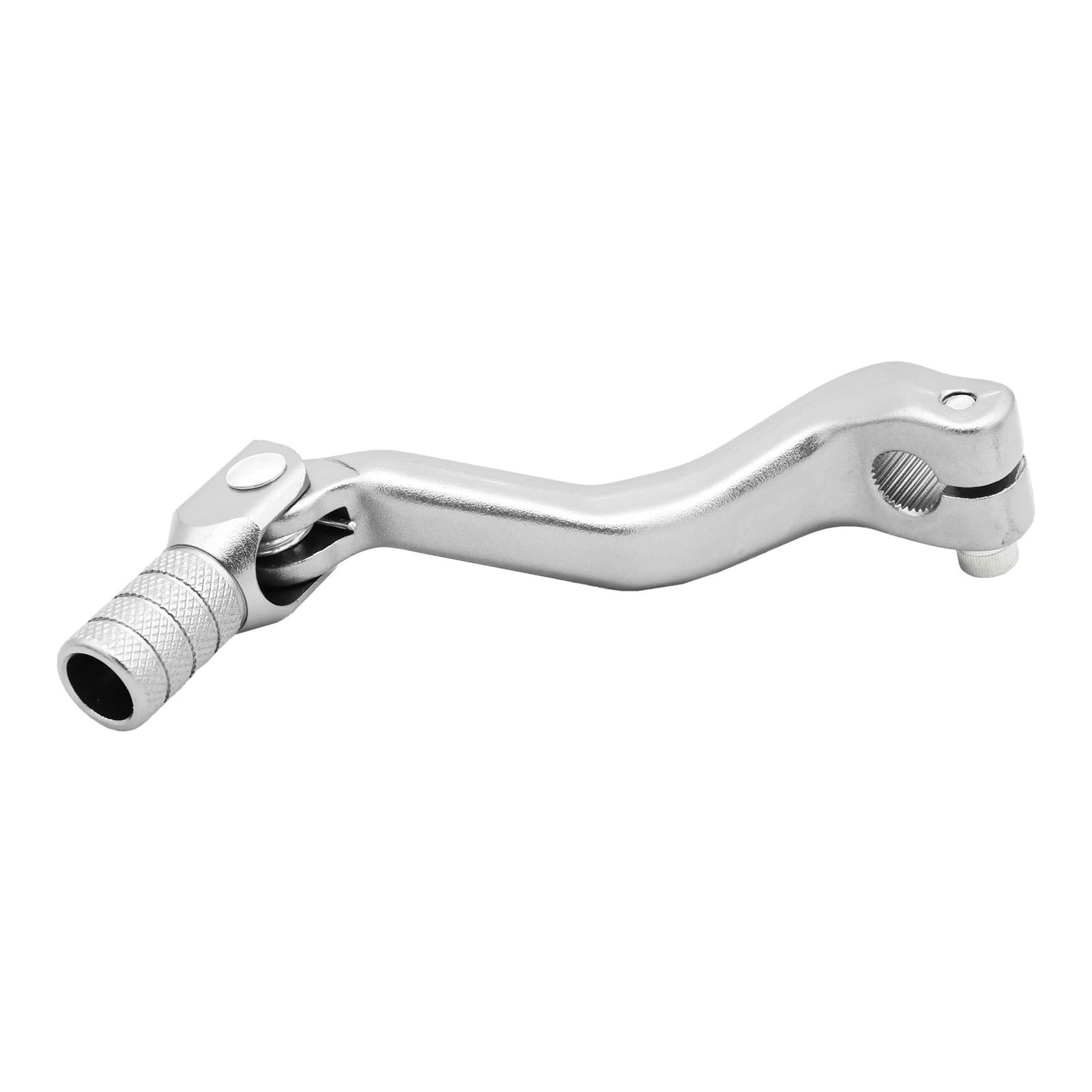 Teknui Silver Motorcycle Gear Lever Motorcycle Folding Gear Shift Lever For Bosuer Kayo T2 T4 T6 K4 K6 Nc Cb Engine 250Cc 300Cc 450Cc Universal