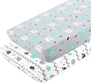 Pack n Play Stretchy Fitted Pack n Play Playard Sheet Set-Brolex 2 Pack