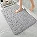 Tappetino Bagno Assorbente e Antiscivolo - Lavabile ad Asciugatura Rapida - Super Assorbente - Adatto per Bagni, Ingressi, Cucine - Grigio 40*60 cm immagine