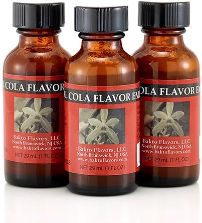 Bakto Flavors Natural Cola Flavor Emulsion - (1 FL OZ) - Pack of 3