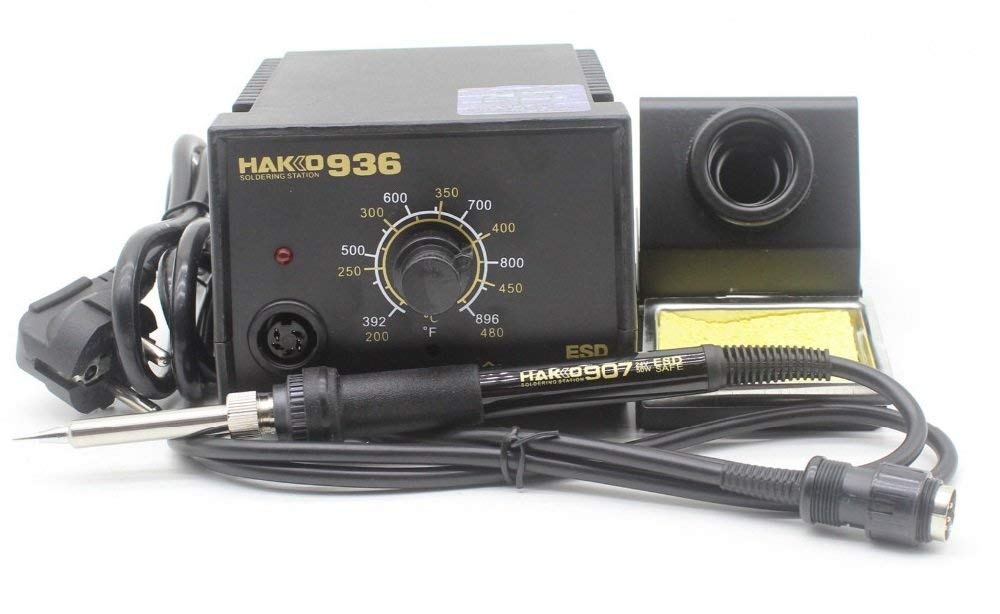 SKY Hakko ESD Safe Analog Soldering Station 936 With Soldering Iron,Stand and Cleaning Sponge [Pack of 1 Set] (B0D4J7P3Q9) Amazon Price History, Amazon Price Tracker