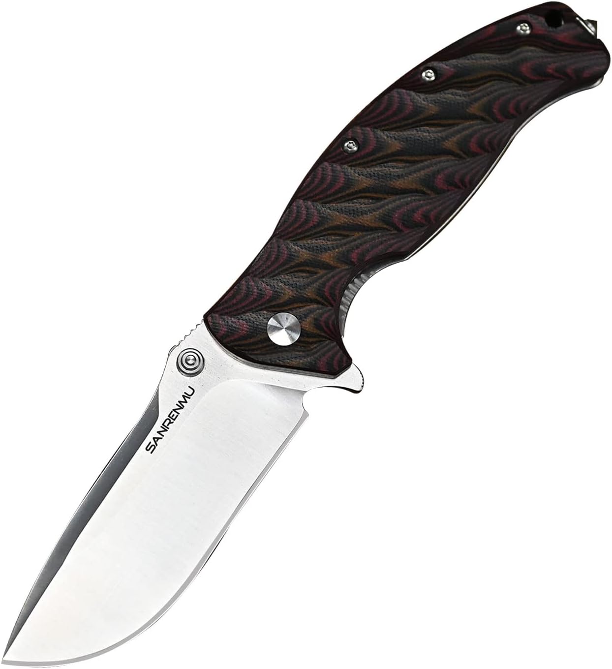 sanren RM 1005 Flipper Ball Bearing Pocket Folding Knife EDC Outdoor Camping Survival Rescue Hunting Tool Knives (1005)