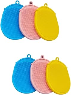 فوميز. فرشاة استحمام للعناية بالبشرة من 6 قطع، فرشاة استحمام لاداة الاستحمام، فرشاة ليفة الاستحمام، فرشاة تنظيف الشعر، فرشاة استحمام لتنظيف قفازات جل السيليكا