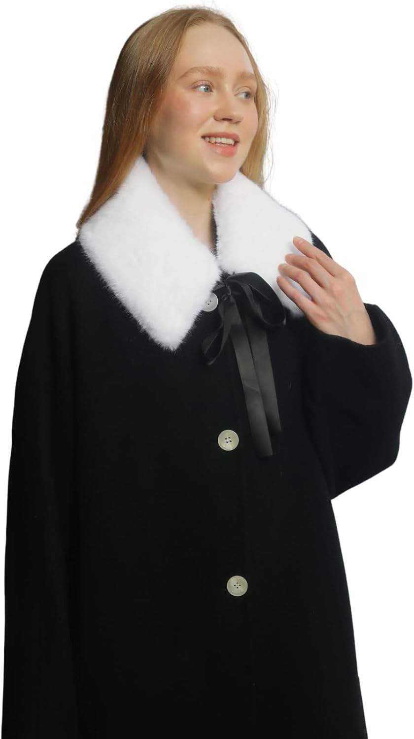 SUNDSGT Faux Fur Collar Scarf Women's Faux Fur Neck Warmer