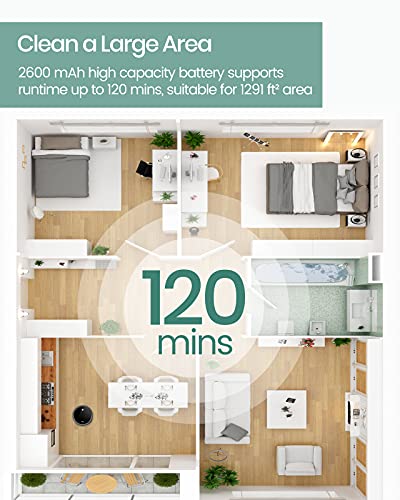 Image of TCL Sweeva 1000 Robot Vacuum Cleaner Ultra Slim 2.76inch, Strong Suction 1500Pa, 120mins Runtime, Washable HEPA Filter, Good for Pet Hair, Hard Floor & Carpets