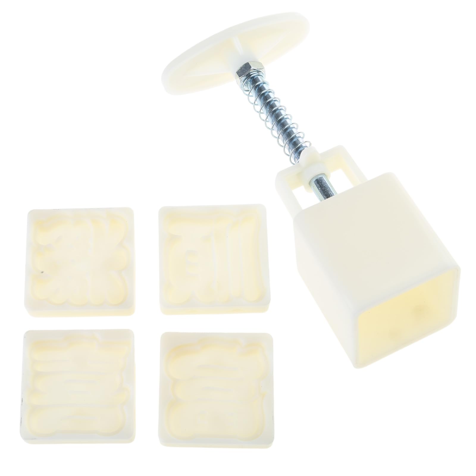 Buxuaaaa Character Dessert Molds MidAutumn Festival Dessert Maker Cookie Stamps Hand Pressure Bakings Tool Cookie Stamps and Cutter Press for Bakings Wedding