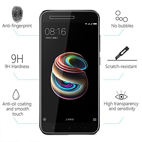 2 Pack - Xiaomi Mi A1/Xiaomi Mi 5X Pellicola Vetro...