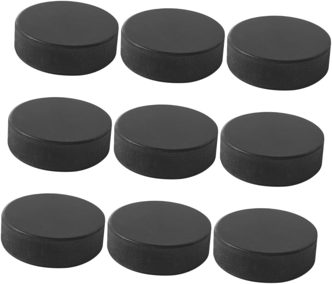 POPETPOP Puck Bulk Felt Hockey Training Sports Tools Natural Rubber Black