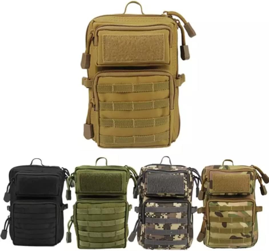 Miniatura 2 de JM Products - Bolsa táctica Molle - Bolsa de estilo militar con 3 bolsillos y bandolera
