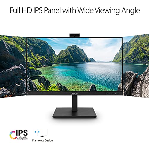 Image of ASUS 27 inch 1080P Video Conference & Monitor Bundle - 2MP Webcam, Mic Array, Speakers, IPS Panel, Flicker Free
