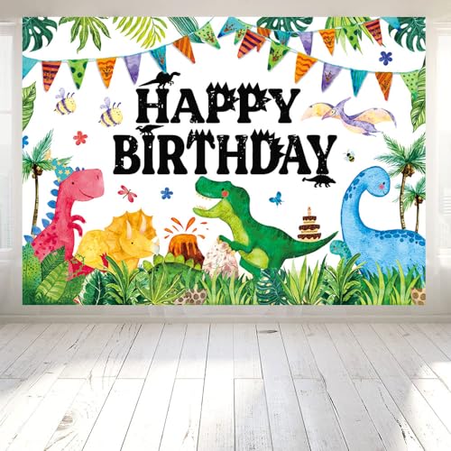 Fondo Decorativo Dinosaurios para Fiesta 7x5ft miniatura 4