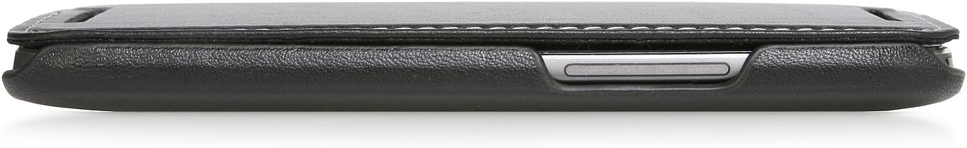 StilGut® Book Type, Leather Case for HTC One M8 & M8s, Black Nappa