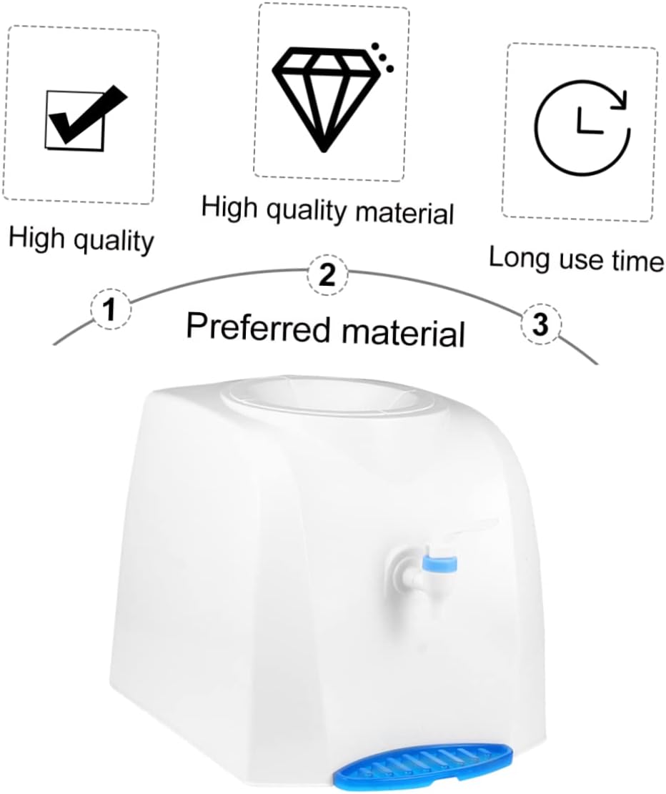 Portable Drinking Water Dispenser with Removable Drip Tray Easy Press Water Pumping Device for Home Office and Study Use Compact
