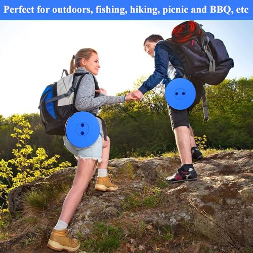 Image of Fishboy Upgraded Collapsible Stool, 400lbs Max Weight, Lightweight But Sturdy, Portable Retractable Folding Telescoping Foldable Camping Stool for Adults Outdoor Fishing Hiking BBQ