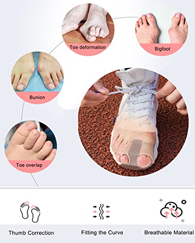 Golbylicc Bunion Toe Separators For Overlapping Toes Women Men, Gel Toe Spacers Bunion Corrector With 2 Loops For Feet, Hammer Toe Straightener(2Pc) #TOP5