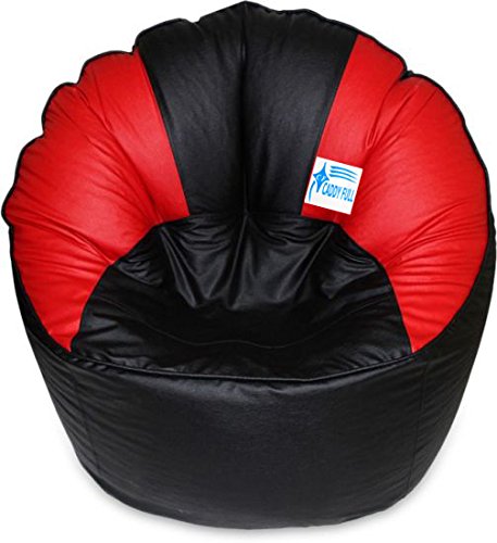 Image of XXXL Muddha Chair Without Beans (Black and RED)