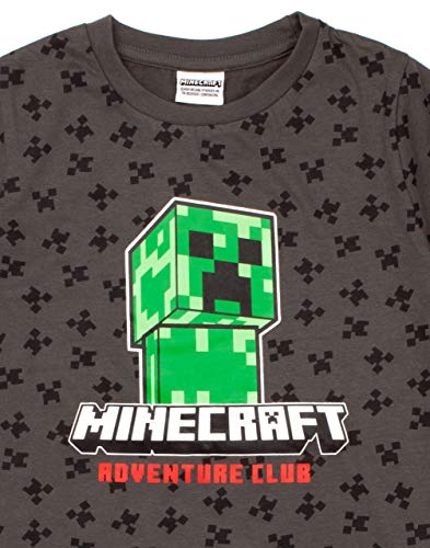Minecraft T Shirt Boys Kids Creeper Short Sleeve Black Top Merchandise3