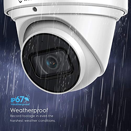 Amcrest 4K Poe Camera Ai Human/Vehicle Detection, Ultrahd 8Mp Outdoor Security Turret Poe Ip Camera, 3840X2160, Wide Angle, Ip67 Weatherproof, Microsd, Built In Mic, White (Ip8M-T2669Ew-Ai) #TOP6