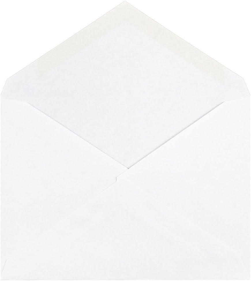 JAM PAPER A2 Invitation Envelopes with V-Flap - 4 3/8 x 5 3/4 - White - Bulk 1000/Carton